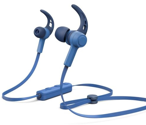 Hama Sport Bluetooth-Kopfhörer Connect In-Ear Mikro Ear-Hook Blue