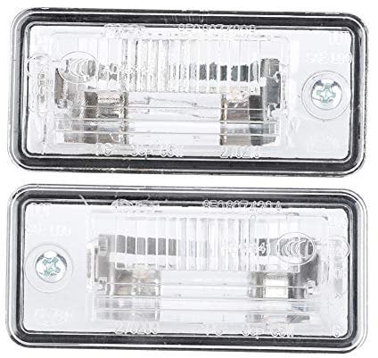 Tbest Number Plate Light Housing,License Plate Light,License Plate Lamp,Pair of License Plate Light 8E0807430A 8E0807430B Fit for A3 C6 D3 RS4 8E0807430A