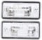 Tbest Number Plate Light Housing,License Plate Light,License Plate Lamp,Pair of License Plate Light 8E0807430A 8E0807430B Fit for A3 C6 D3 RS4 8E0807430A