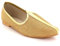 AARZ LONDON Mens Gents Groom Shimmery Traditional Ethnic Wedding Indian Pumps Khussa Jutti Mojari Slip On Flat Gold Color Shoes Size UK 11