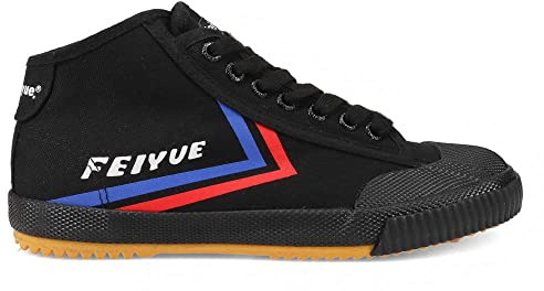 Feiyue Unisex's Fe Mid 1920 Herren Kampfsportschuhe, Schwarz - Schwarz Blau Rot - Größe: 39 EU