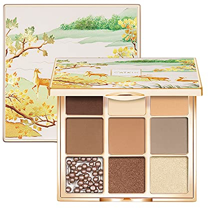 CATKIN Professional Eyeshadow Palette mit 9 Hochpigmentierten Matt Schimmer Glitzer Lidschatten Augenschatten Makeup Set (Palette C15)