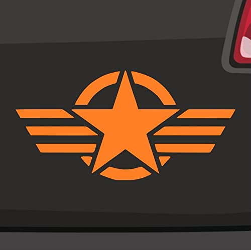 Star'n'Stripes Aufkleber -6 Größen 21 Farben- USA Military Air Force Stern Armee