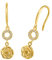 Amor Ohrhänger 925 Sterling Silber Damen Ohrschmuck, mit Zirkonia synth., 2,7 cm, Gold, Rose, Kommt in Schmuck Geschenk Box, 2034442