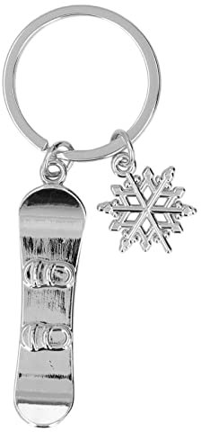 Ski-Schlüsselanhänger, Metall-Ski-Schlüsselanhänger, Süß Geformter, Modischer Skifahrer-Schlüsselanhänger, Anhänger, Schlüsselanhänger für Wettkampf-Souvenirs, Geschenke(X-1339 Snowboard)
