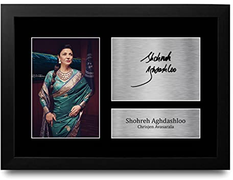 HWC Trading FR A4 Shohreh Aghdashloo The Expanse Geschenke Gedrucktes Signiertes Autogramm Foto für Fans von Fernsehshows - A4 Framed