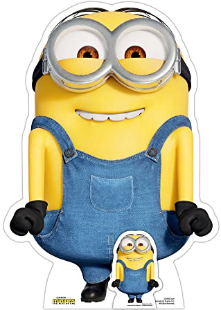 Star Cutouts SC4093 Dave Minions Excited Lifesize Cardboard Cutout – Minion Theme Party Decoration, Kids Birthday Display & Fun Photo Prop