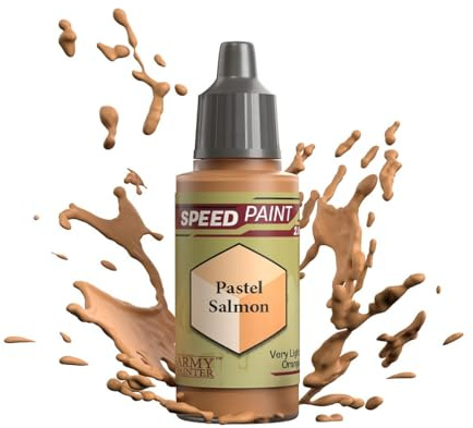 The Army Painter Speedpaint 2.0 Pastel Salmon, Einzelne Acrylfarbe, ungiftig, Ein-Schicht-Kontrastmal-Lösung für Fantasy-Tabletop-Miniaturen, 18ml
