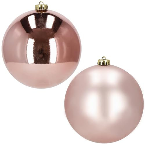 SPRINGOS Weihnachtsbaumkugeln Durchmesser 15 cm 2 Stück Christbaumkugeln Weihnachtsbaumschmuck