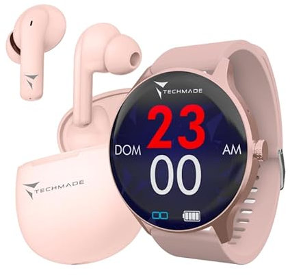 Generico TECHMADE SMARTWATCH TM-DYNAMIC-BGDR ROSE GOLD BUNDLE