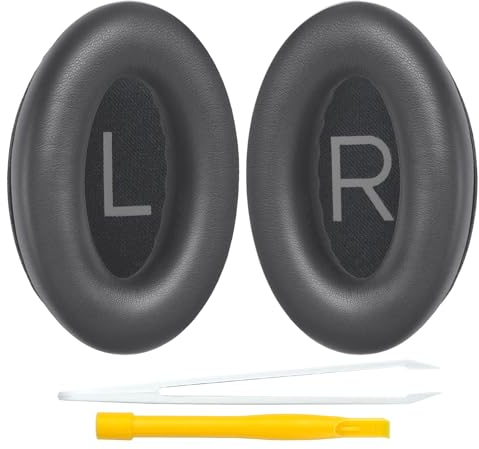 YOCOWOCO Ersatz-Ohrpolster für Bose QuietComfort 45 (QC45)/QuietComfort SE (QC SE)/neue QuietComfort kabellose Over-Ear-Kopfhörer, Ohrpolster mit weichem Leder und dickerem Memory-Schaum