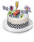 Kardasis Cars Tortenaufleger Tortenaufleger | Essbarer Aufleger für Torten und Kuchen | Tortendekoration für den Cars Themengeburtstag | 20cm + 4 Bänder 28x4cm + 5 Papierfiguren +1 3D Figur