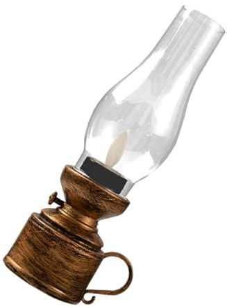 Ciieeo Lámpara De Queroseno Lámpara De Linterna De Queroseno Lámpara De Queroseno Sin Hogar Lámpara De Mesa Vintage Lámpara De Noche De Queroseno Lámpara De Vela Artesanal