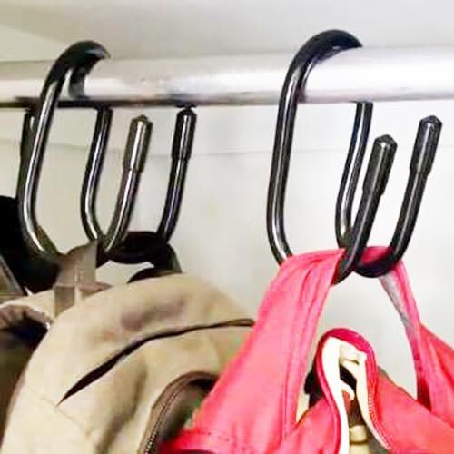 AUXPhome Rucksack-Aufhänger für Schrank, starke Taschen-Aufhänger, Geldbörsen-Organizer, Haken, große Schrankhaken zum Aufhängen von Handtaschen, Gürteln, Hüten, Laptop-Rucksäcken, Jeans,