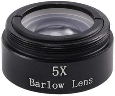 iFutniew Barlowlinse 5X für jedes M28x0,6 Gewinde 3,2 cm Teleskop Okular Astronomie Diagonal Extender Tube oder Kamera Adapter