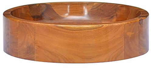 Lavabo de madera maciza de teca Φ40 x 10 cm, 326159
