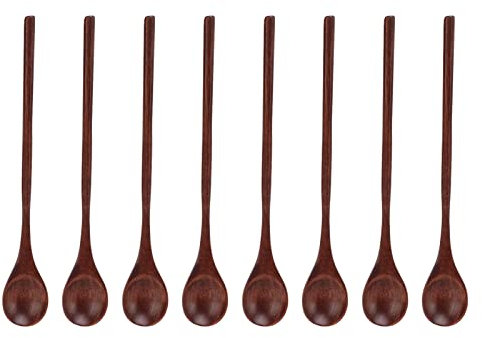 Cucchiai di Legno, Cucchiai Delicati e Lisci per la Decorazione degli Alimenti, Forti, Durevoli, Resistenti Alla Corrosione, Materiale Phoebe, Adatti per la Miscelazione