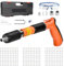 DkevEu Pistola Manuale Sparachiodi con 110 Chiodi Tondi, Kit per Unghie in Calcestruzzo, Portatile Nail Gun, Pistola Per Chiodi In Acciaio Regolabile a 5 Velocità, Strumento di Fissaggio a Parete