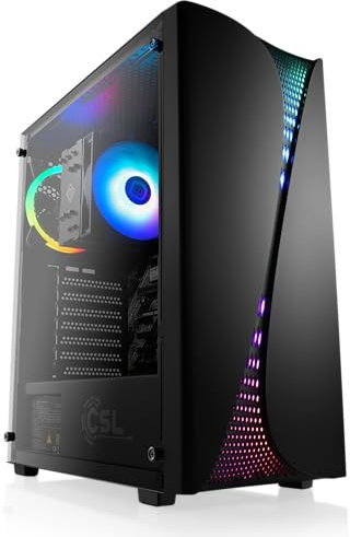 Boost Boxx Gaming PC mit Windows 11 Home, AMD Ryzen 5 9600X 6X 3900 MHz, 1000 GB M.2 SSD, 32 GB DDR5-RAM, AMD Radeon Graphics, Gigabyte Mainboard, USB 3.2, M11600H