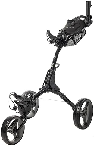 Cruiser CR-7 Golf Trolley – 3 Wheel Push Golf Cart, Compact Cube Fold Design, Easy Folding Mechanism, Sturdy Premium Build