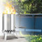 Ollewiellan 2 calentadores de piscina de madera, calefacción de piscina con fuego, espiral de acero inoxidable, hornos de piscina con conectores de 32 – 38 mm, resistente al calor hasta 300 °C, con