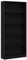 vidaXL Bücherregal Schwarz Eichen-Optik 80x24x176 cm Holzwerkstoff, Bücherständer, Aktenregal, Regal, Büroregal, Highboard, Standregal, Bücherablage