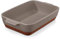 MALACASA 4.5L Lasagne Dishes for Oven, 9 x 13 Inches Brown Ceramic Oven Dish with Handles, Deep Rectangular Baking Dish Casserole Dishes, Lasagna Pan Bakeware for Roasting, Series TARA