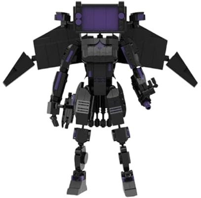 LHBM Skibid Toilet Armed Monitor Man Building Blocks Toys,Toilet Upgraded Monitor Man Building Blocks,Toilet Titan Speaker Man Building Kits,Gift For Children and Titan Fans C