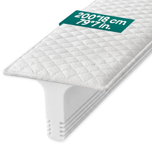 ZENO Bettverbinder Lückenfüller Matratzenkeil für Split zu King Size Bett | Hypoallergener High-Density Schaumstoff mit patentierter V-Form gegen Verrutschen