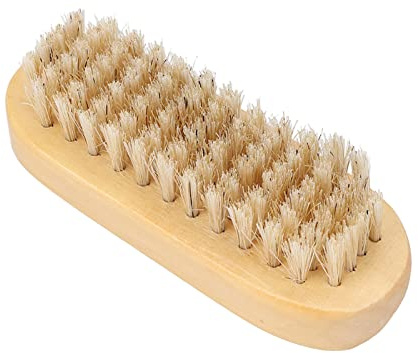 Generic Brosse à Ongles Outil de Nettoyage Double Face pour le Nail Art et les Peaux Mortes, Idéale pour les Mécaniciens et les Jardiniers, Arbre à Herbe + Faux Poils de Porc
