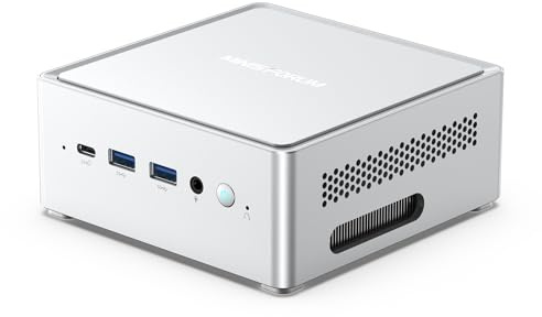MINISFORUM NAB5R Mini-PC con Intel i5 13500H, 16GB RAM DDR4 y SSD de 512GB | Quadruplo Display 4K, Doppia LAN 2.5G, Wi-Fi 6e, Bluetooth 5.2, Sistema IoT, Adatto all'uso Aziendale