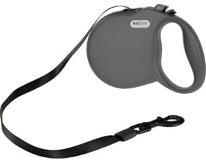 AniOne Rollleine Basic Gurt grau S