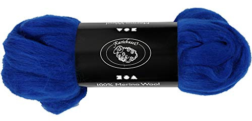 Merinowolle 21 my royalblau Südafrika 100g