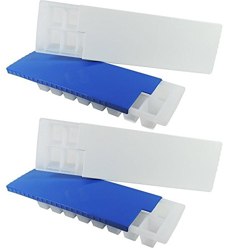 4er Set Eiswürfelbereiter mit Deckel, BPA frei made in Germany