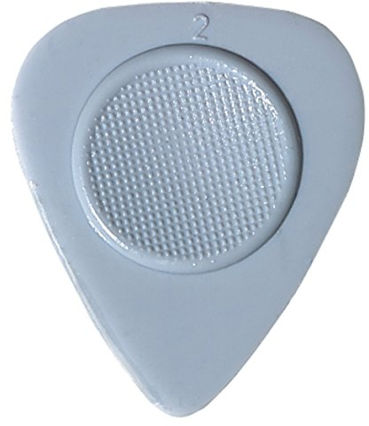 Heriba Plektrum/Pick Daumenmulde Nylon, Herz, grau, 12 Stück