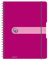 Herlitz 11293073 Spiralblock A4 to go, Holzfreies Papier, 80 Blatt, schwarz (einzel A4, beere)