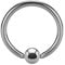 eeddoo Piercing-Ring Klemmring BCR Silber Titan Stärke: 1,6 mm Durchmesser: 7 mm 4 mm
