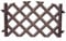 2x options 3.5 m garden fence lattice fence brown. Height with ground spike 45 cm hedge.