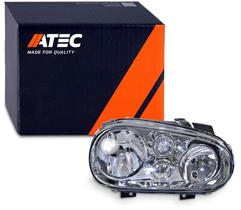 ATEC Germany 1x Hauptscheinwerfer vorne rechts H7 / H1 Frontscheinwerfer ohne Stellmotor, Kompatibel mit VW GOLF IV (1J1), GOLF IV Cabriolet (1E7), GOLF IV Variant (1J5)
