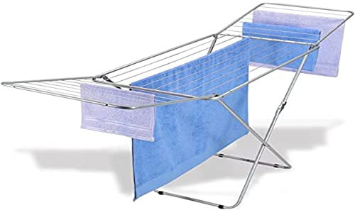 Metaltex TENDEDERO C/ALAS EPOXI MT. Capri Gris Horizontal, Acero, 20 m