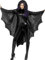 Smiffys Unisex Vampir-Fledermaus-Umhang für Erwachsene, Einheitsgröße, Kostümzubehör für Halloween & Gruselpartys