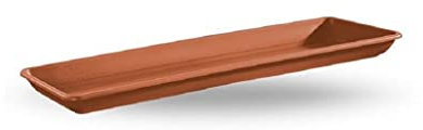 Veca – Sottovaso Rettangolare Naxos 60 in Terracotta, (56.6X16.1x3cm)