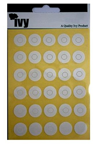 13mm White Reinforcing Rings Stickers Circles Sticky Self Adhesive Labels (210 Stickers) Ivy 231600