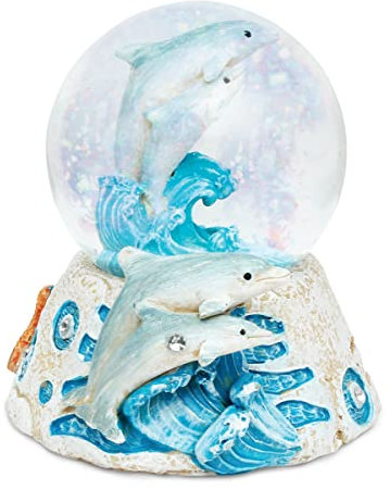 Schneekugel aus Stein, Delfin