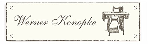 Door Sign/Name Plate Sewing Machine with Pers Name Stitching Tailors Dressmaking Craft