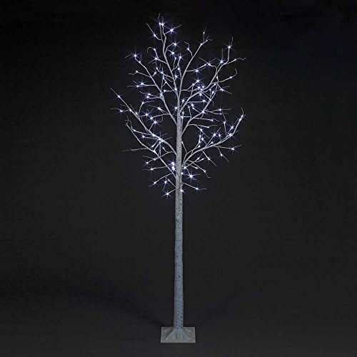 Snowtime 1.2m Birch Tree with 48 Ice White LEDs