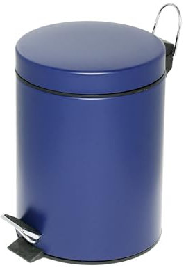 ALCO-Albert 2960-15 - Tretabfalleimer 5 l, Ø 20,5x28,5 cm, mit Kunststoffeinsatz, blau