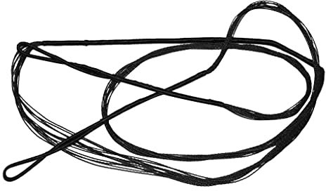 Sharplace Corde d'arc Recourbé en Nylon - Accessoire Tir à l'arc Chasse (129-178cm) - 144cm (Main droite) - Noir