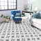 1 Sticker adhésif carrelages sol 60x100cm anti-dérapant | Sticker Autocollant Carreaux de ciment Sol résistant à l'eau - Carreaux de ciment adhésif pour sol - azulejos