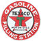 Texaco Round Cast Iron Sign Plaque Wall Garage Workshop Shop Petrol Station
